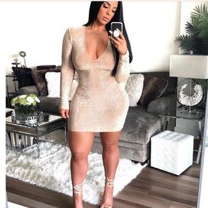 Fashion nova Isabela Rhinestone Dress